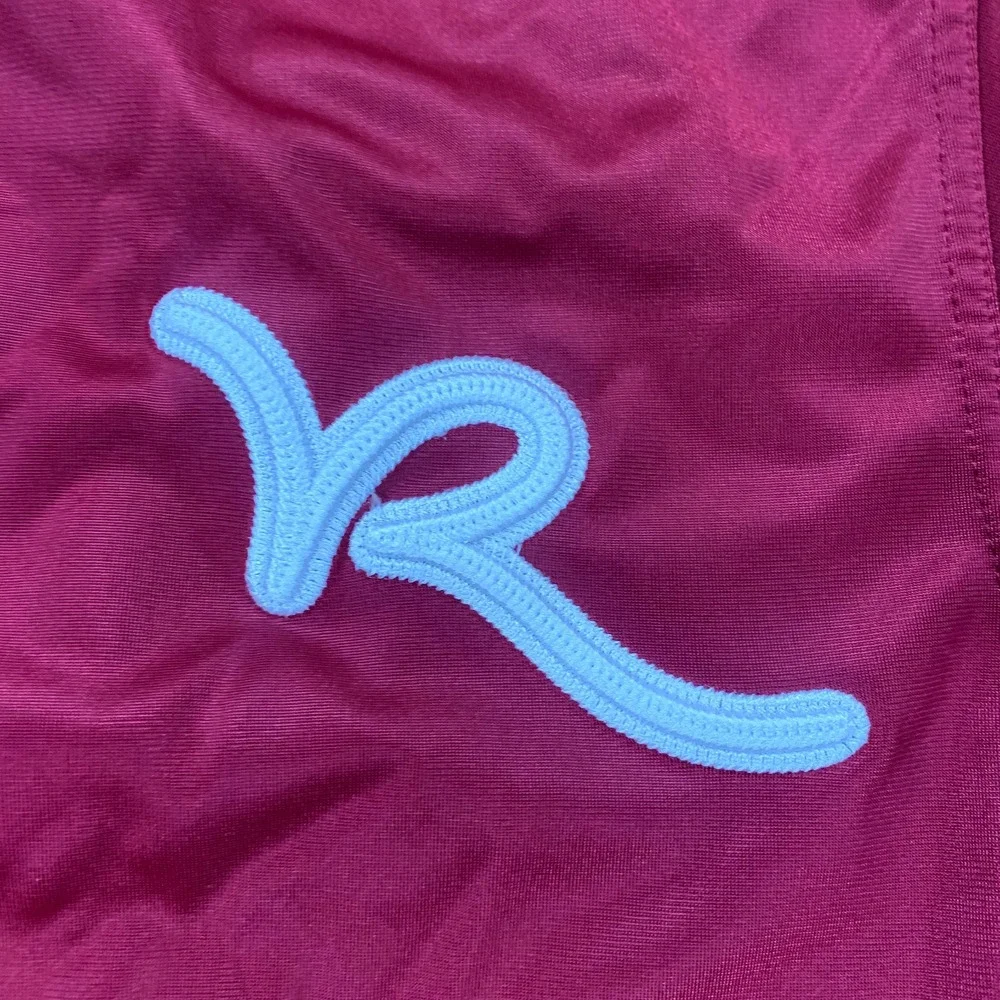 Rocawear Jacket Mens Medium Burgundy Track Full Zip Classic Embroidered Logo VTG